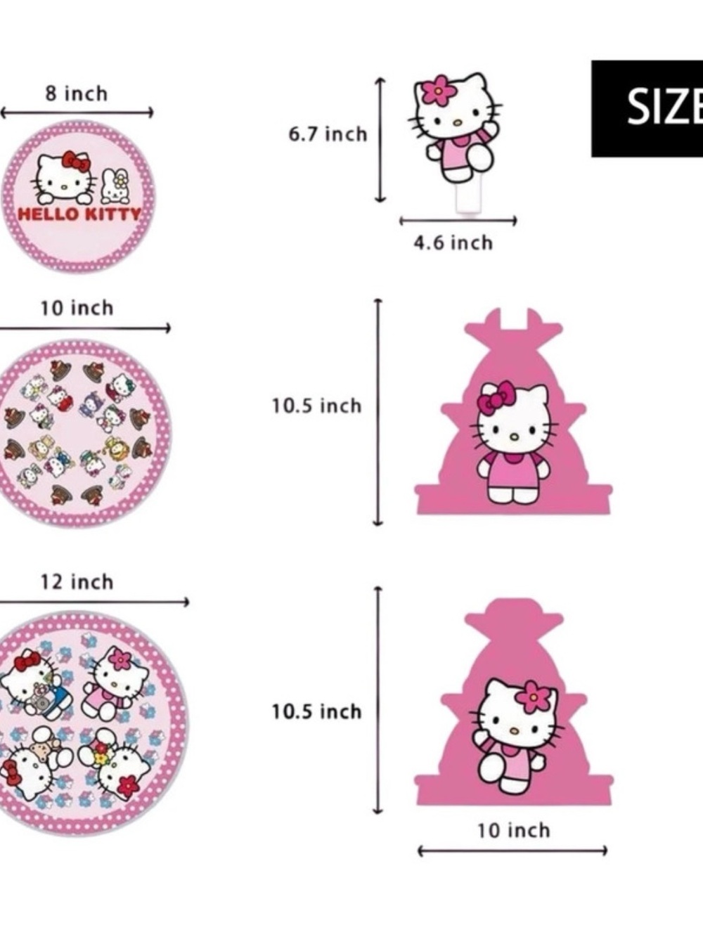 Hello Kitty 3-Tier Cupcake Stand - Picture 2 of 2